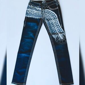 💥 BLACK DIAMOND Designer Jeans | Size 5 | Statement Denim | NEW 🔥